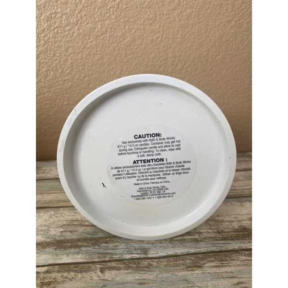 2X Bath & Body Works Candle Holders White Ceramic Squirrel & Marble-Style Lotus - Picture 13 of 14